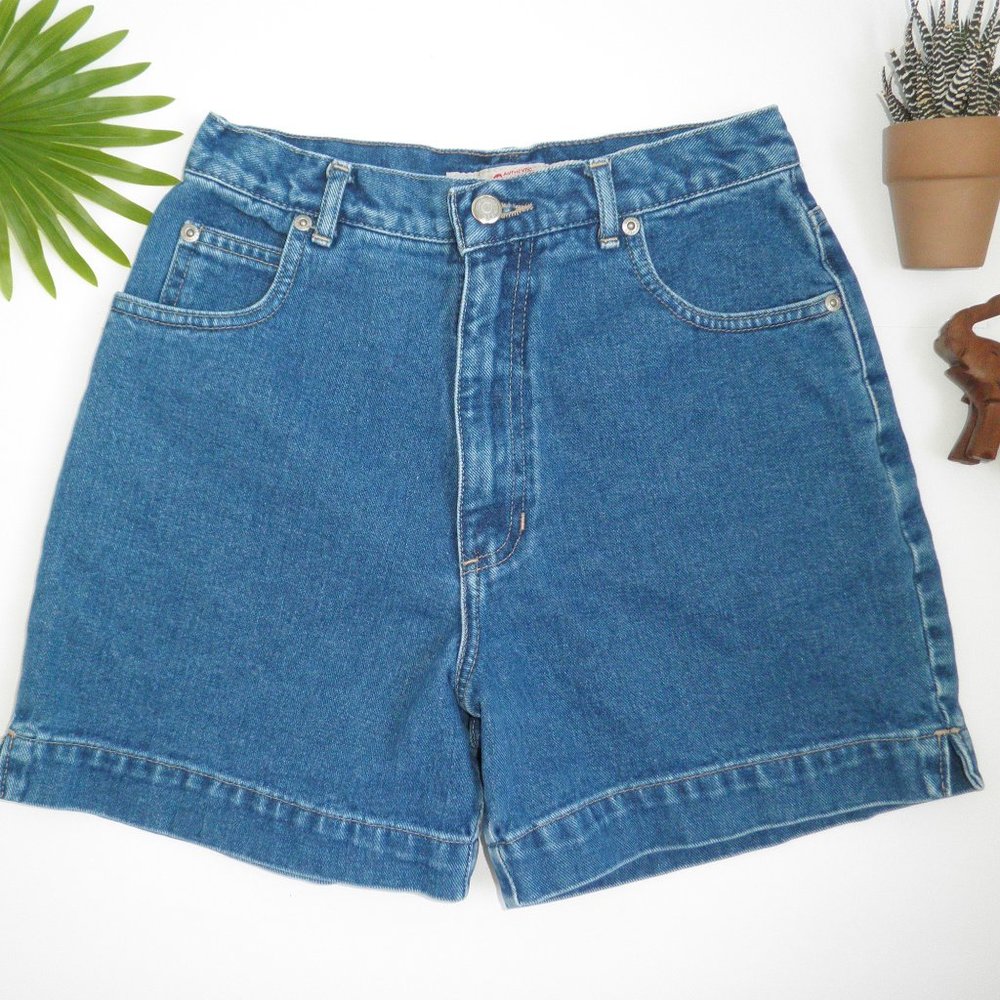 Vintage 90's HIGH RISE High Sierra Denim Shorts 6 - Picture 1 of 4